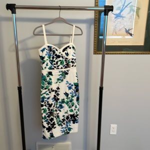 Black Halo floral print dress size 2